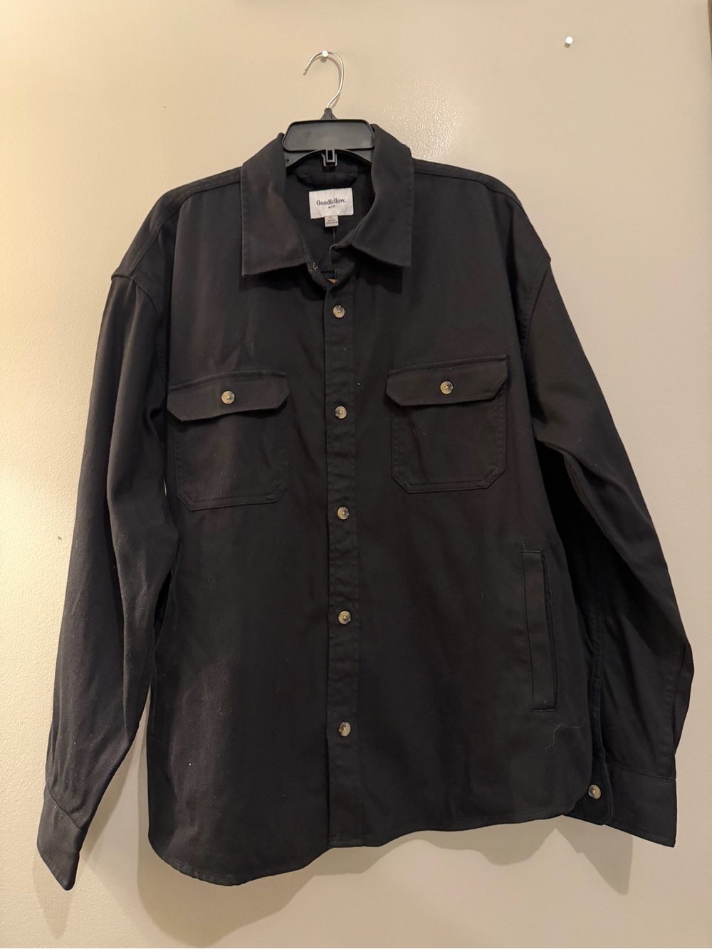 Goodfellow & Co Men's Black Lightweight Utility Shirt Jacket